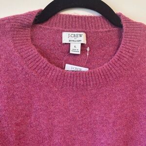 NWT! J. Crew Women’s Crewneck Sweater in Rich Pink